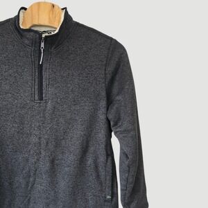 ORVIS Mens Sherpa Lined Quarter Zip Fleece Pullover Sweatshirt XXL EE G